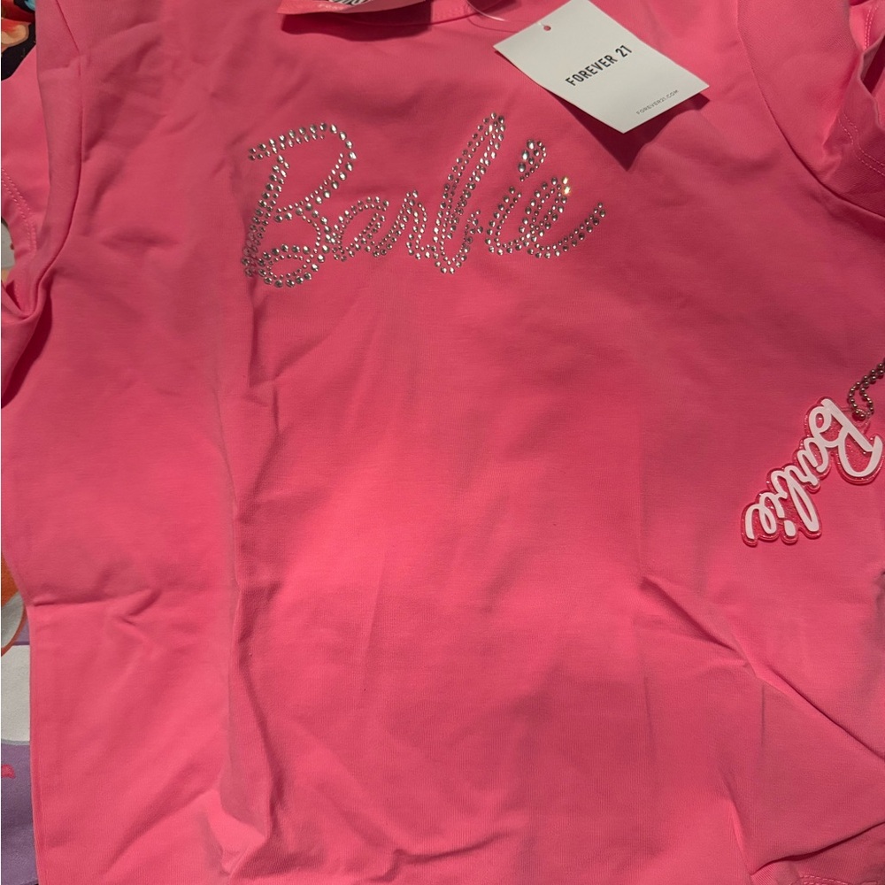 Forever 21 Barbie Hot Pink Tee